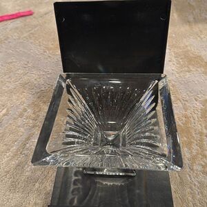 PREOWNED WATERFORD LEAD CRYSTAL 6” CLARION BOWL SQUARE EUC